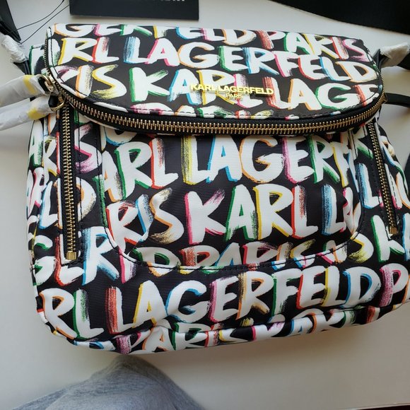 NWT KARL LAGERFELD LOGO Crossbody/ Shoulder Bag. - Picture 13 of 16